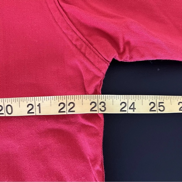 Vintage Duck Head Long Sleeve Shirt Mens Size L Made in Usa Red EUC 90s - Picture 6 of 7